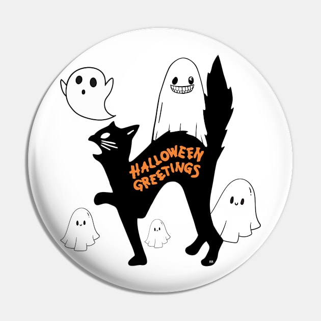 BLACK KITTEN HALLOWEEN GREETINGS Pin by Rightshirt