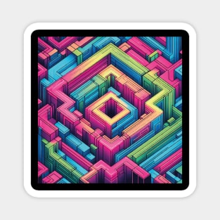 Abstract Geometric Pattern Magnet