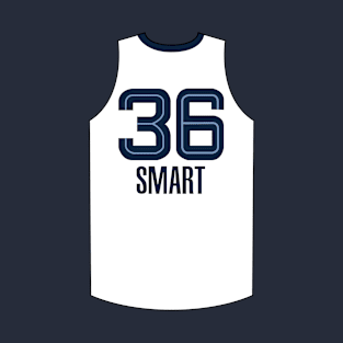 Marcus Smart Memphis Jersey White Qiangy T-Shirt