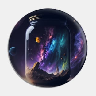 Galaxy in a jar Pin