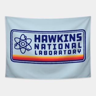 Hawkins National Laboratory Hawkins Lab Indiana Stranger Things Retro 80s Logo 2 Tapestry