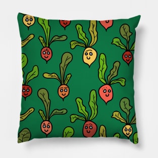 Cute and Colorful Radish Pattern Pillow