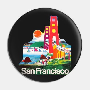 San Francisco Vintage Style Pin
