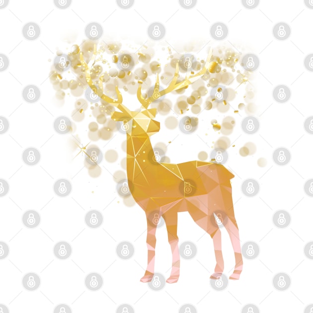 Golden deer by awdio