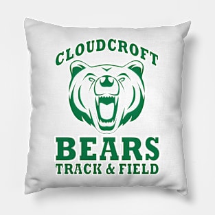 Cloudcroft Bears Track & Field (Green) Pillow