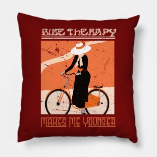 Bike Girl T-shirt Pillow