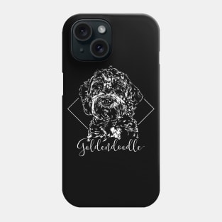 Goldendoodle dog portrait dog lover gift Phone Case