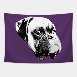 Boxer Dog Face Design - A Boxer Christmas Gift Tapestry