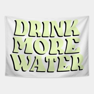 Drink More Water (Yellow) Tapestry