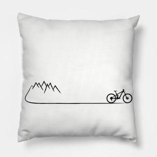 cycling mountain bike mountain biking cyclist MTB Downhill gift Pillow