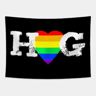 HAG Ally  Heart I love the gay community LGBTQ+ Tapestry