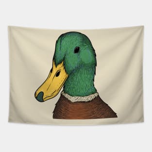 Mallard duck illustration Tapestry