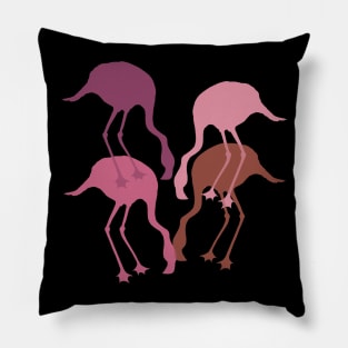 Pink Flamingo Camouflage Pattern Pillow