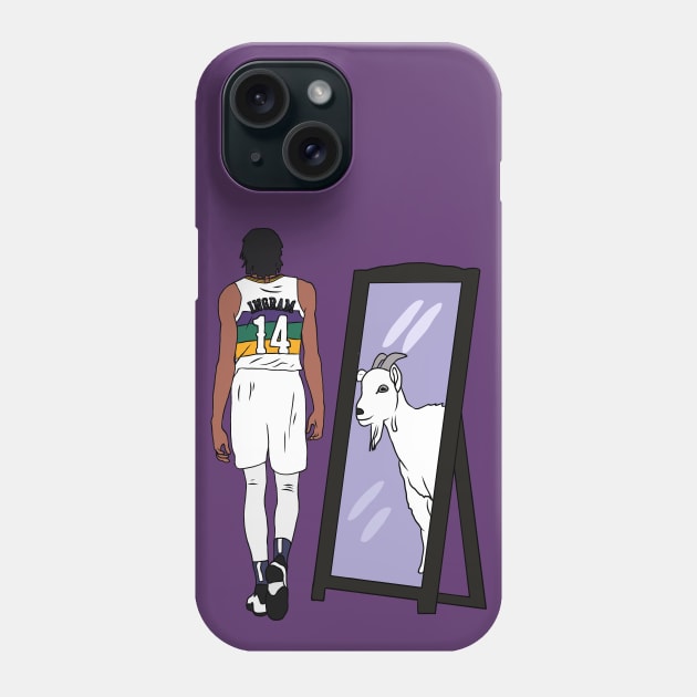 Brandon Ingram Mirror GOAT (New Orleans) Phone Case by rattraptees