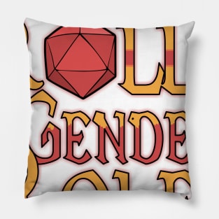 Initiative Rolls Not Gender Roles Funny Dungeons And Dragons DND D20 Lover Pillow