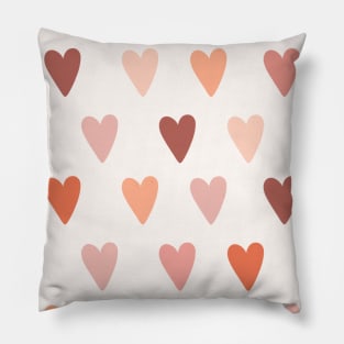 Heart pattern skin tone 2 Pillow