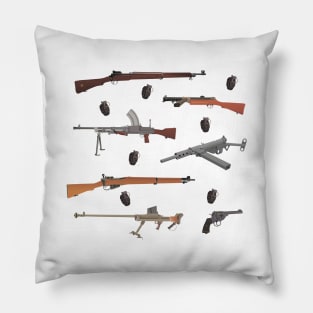 British WW2 Weapons Pillow