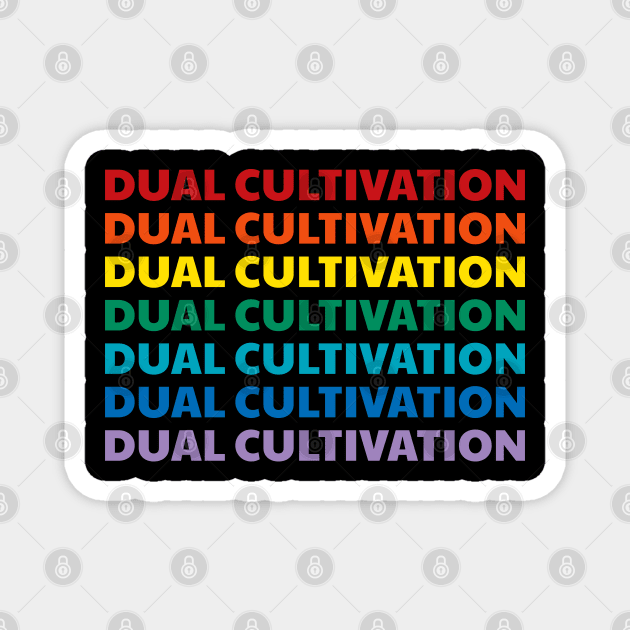 Dual Cultivation - Rainbow - Pride - Danmei Magnet by Selma22Designs