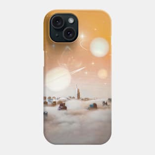 The City In The Clouds - Space Aesthetic, Retro Futurism, Sci-Fi Phone Case