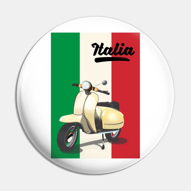 Italy vintage scooter travel poster Pin by nickemporium1