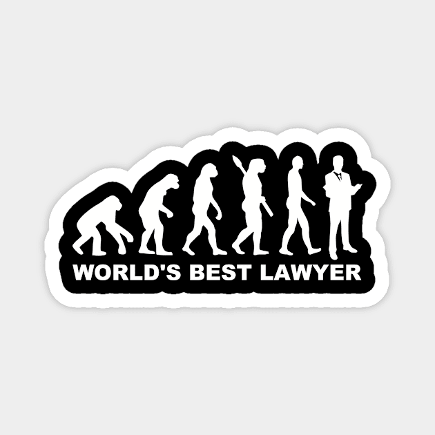 Lawyer evolution Magnet by Designzz