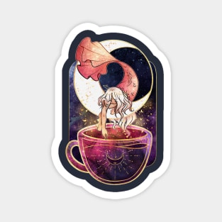 Mermaid Teacup - Celestial Moon Mermaid Magnet