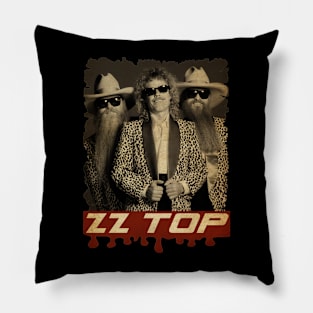 ZZ Top Vintage Pillow