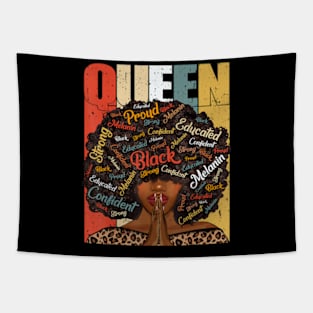 Black History Month Juneteenth  For Black Queen Tapestry