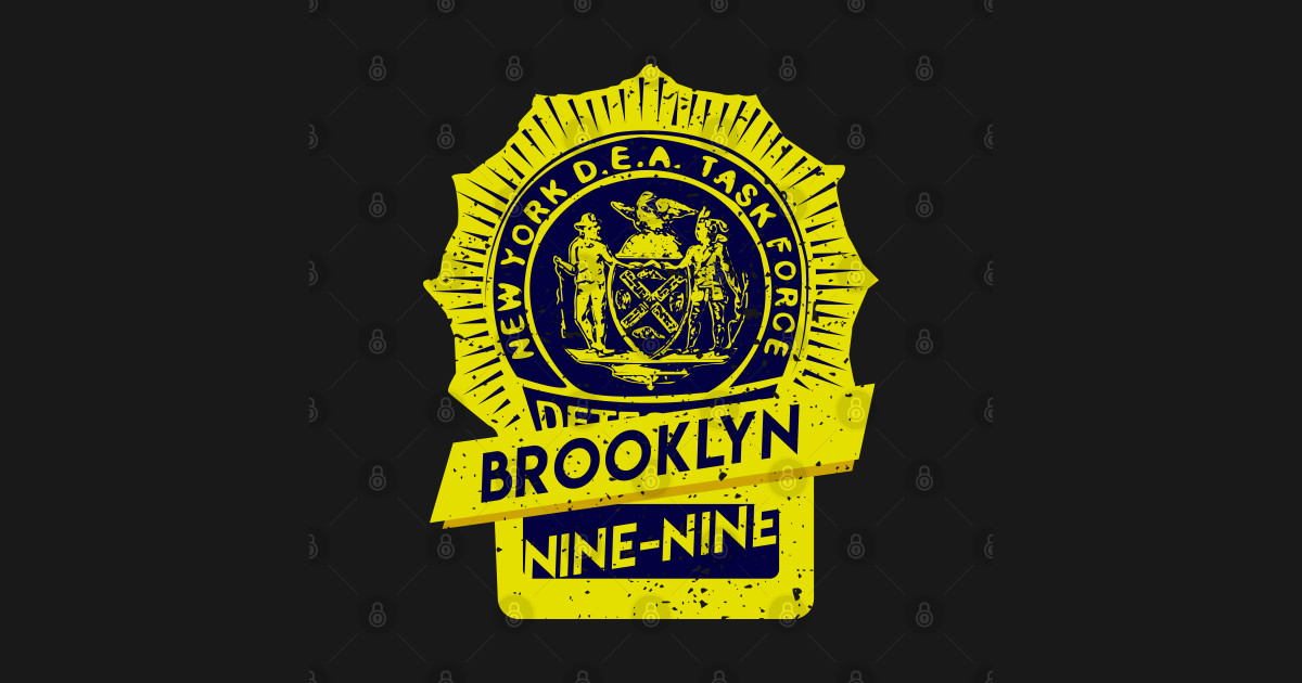 Brooklyn NineNine. Police badge Brooklyn Nine Nine Sticker TeePublic