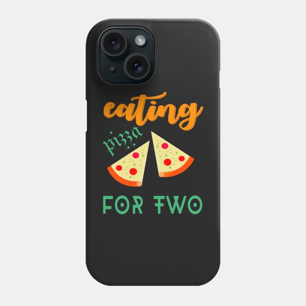 eating pizza for two Phone Case by jaml-12