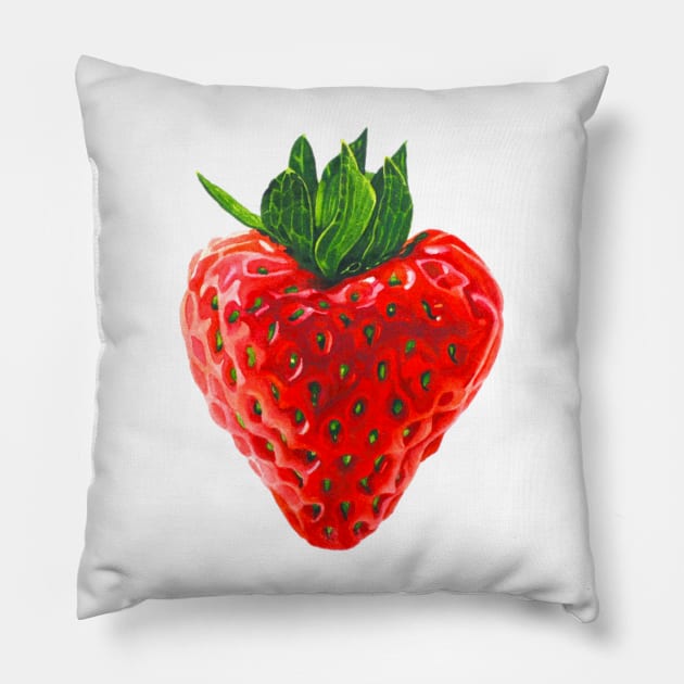 Scrumptious Strawberry Pillow by Irsaervin