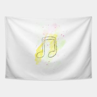 Notes, music, musical notation, musical symbol, musical, art, sketch, watercolor, Tapestry