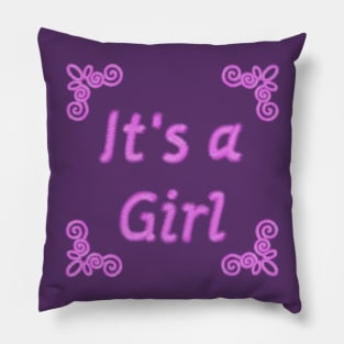 Its a Girl - plush Pillow