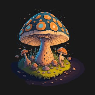 Colorful mushroom art simple T-Shirt