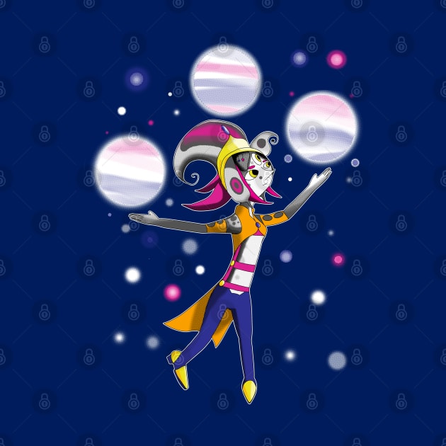 Flamboyant Juggler of Space by VixenwithStripes