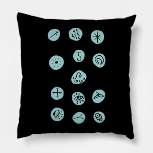 witch runes Pillow