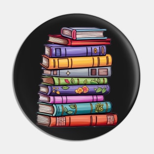 Stack of Books Pin