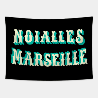 Marseille Noailles - Marseille Noailles Schriftzug - Noailles Logo Tapestry