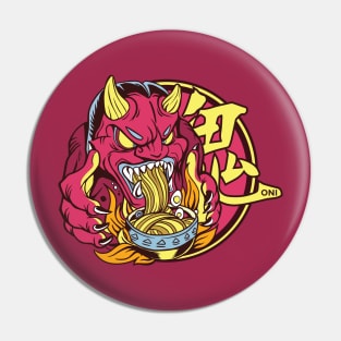 Ramen Oni Demon Pin