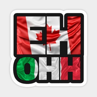 Italo Canadian - National Flags Magnet