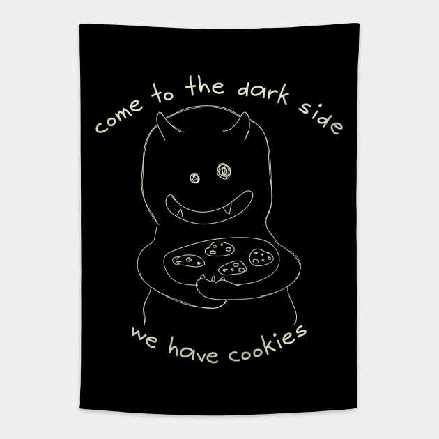 Come to the Dark Side Tapestry by toddgoldmanart