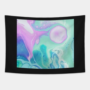 Green and Blue Marble Tapestry