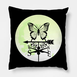 butterfly silhouette Pillow