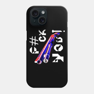 F#CK YOU, v.White Text Phone Case