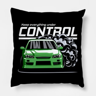 Keep everything under control (green) Pillow