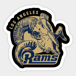 los angeles rams super dog-Recovered T-Shirt Sticker for Sale by desPstore