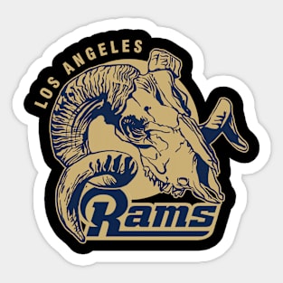 Los Angeles Football Yellow Blue Orange Los Angeles Rams NFL Apparel Super  Bowl LVI Sticker for Sale by DANIELLYNCH