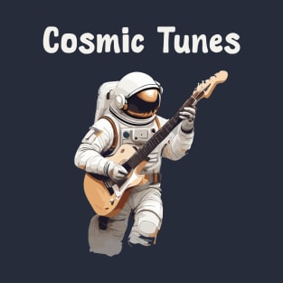 Astronaut playing guitar in space T-Shirt