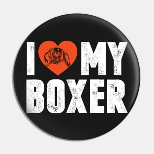 I love my boxer Pin