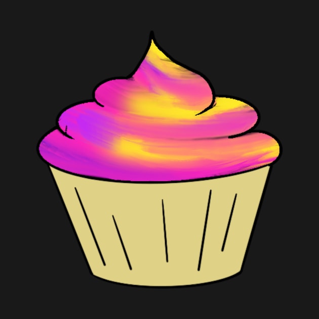 vanilla pink cupcake by xaxuokxenx